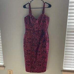 Vixen by Micheline Pitt Miss Argentine Beetlejuice Paisley Midi Dress